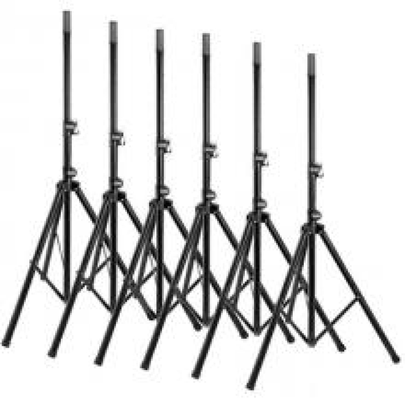 On-stag msp7706six euro boom mic stands with bag on-stag